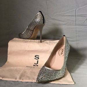 SJP Silver Sparkle Heel